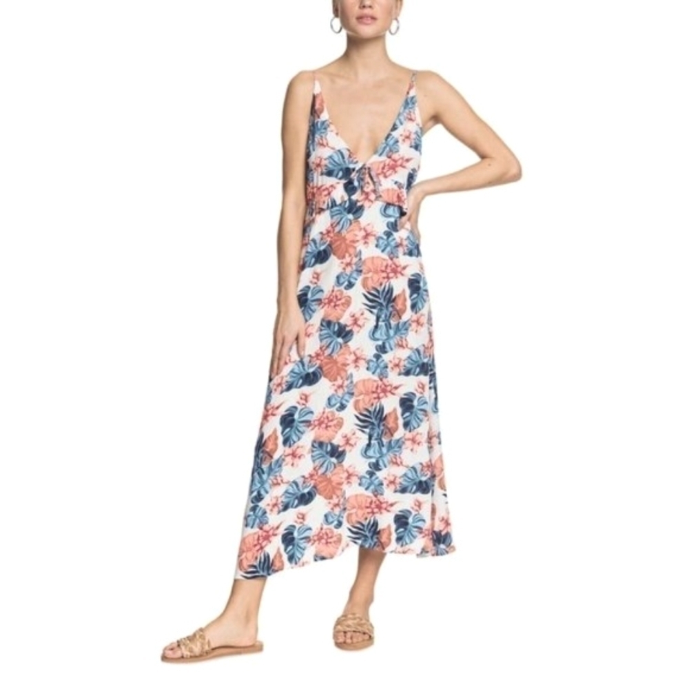NWT ROXY Close to Sea Tropical Print Dress XS